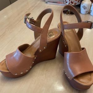Gianni Bini brown wedges size 7m